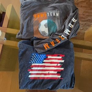 Active wear long sleeve shirt and tshirt